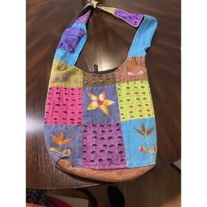 Vintage Kathmandu Boho Shoulder Crossbody Bag Pre-owned Rare Limited Edition
